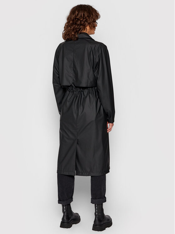 Rains Rains Nepremokavá bunda String 1835 Čierna Regular Fit