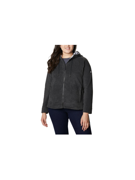 Polar, rozmiar L, Szary, Columbia Exploration Hooded Fleece FZ