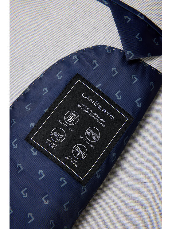Lancerto Lancerto Garnitur Natham GA073124000003 Szary Slim Fit