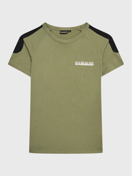 Napapijri Napapijri T-särk NP0A4H2Y D Roheline Regular Fit