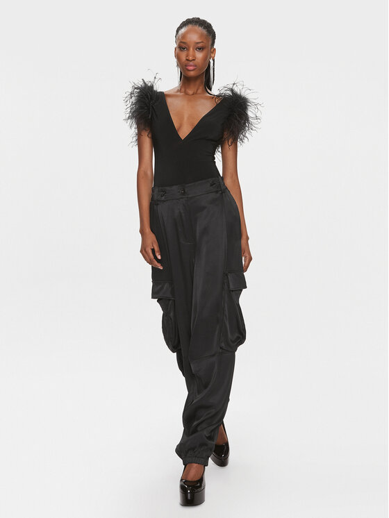 PINKO Pinko Bodijs Buttafuoco Body. 102836 A1JQ Melns Slim Fit