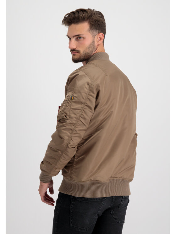 Alpha Industries Alpha Industries Kurtka bomber MA-1 VF 59 Long Vintage Fit Brązowy Slim Fit