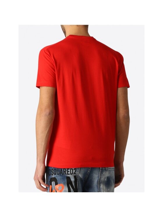 Dsquared2 Dsquared2 T-Shirt S79GC0039 S23009 Czerwony Regular Fit