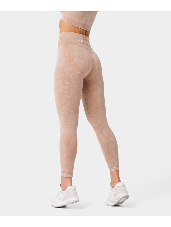 Carpatree Carpatree Legginsy Yasmine leggings Beżowy Fitted Fit