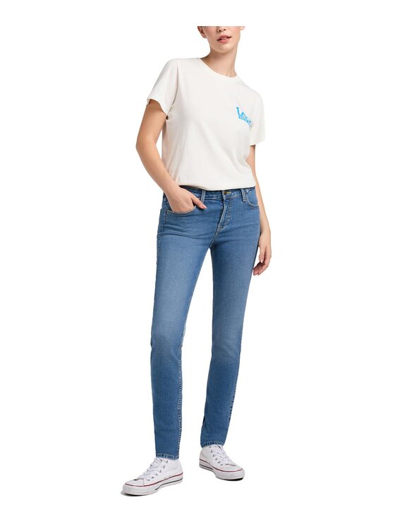Lee Lee Jeansy 112351155 Niebieski Skinny Fit