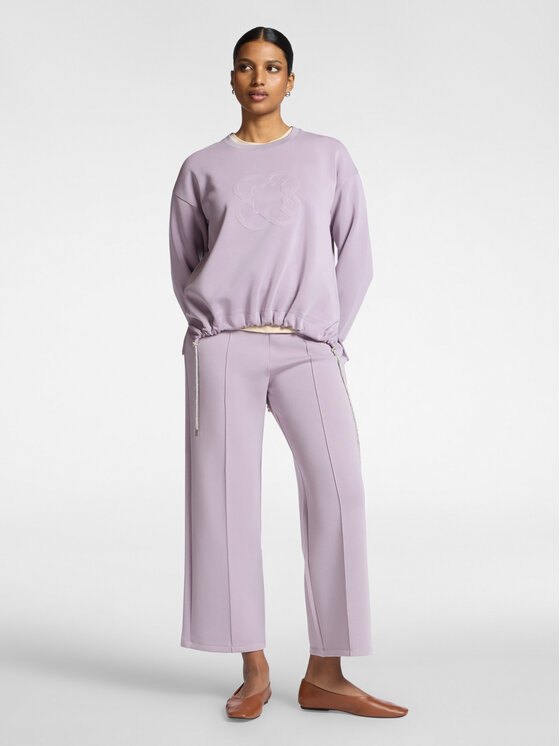 Elena Mirò Elena Mirò Spodnie materiałowe P824Z000155N0F9 Fioletowy Regular Fit