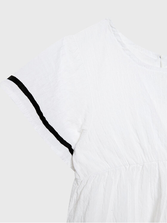 United Colors Of Benetton United Colors Of Benetton Poletna obleka 4O9TGV00P Bela Regular Fit