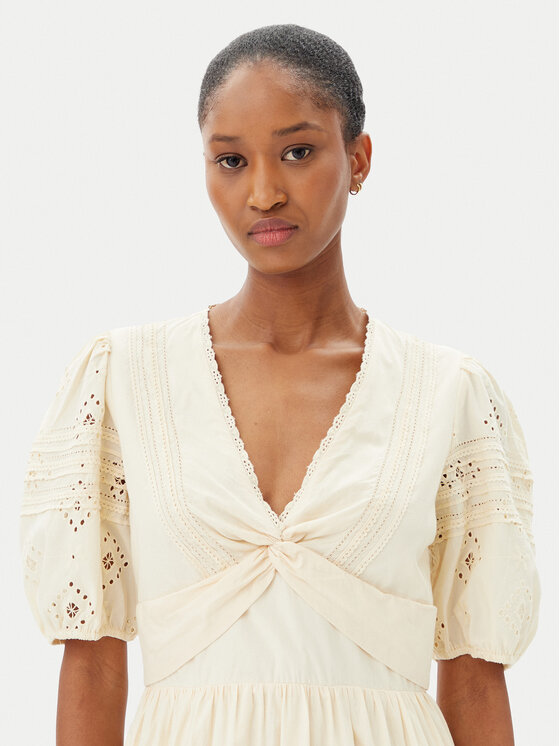 French Connection French Connection Sommerkleid 71YFX 70 Beige Regular Fit