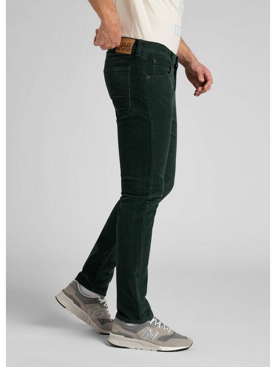 Lee Lee Pantaloni di tessuto DAREN ZIP FLY Verde Straight Fit