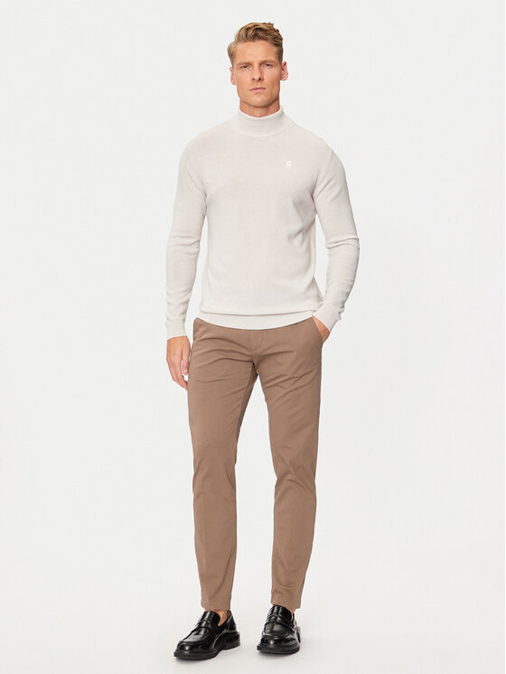 KARL LAGERFELD KARL LAGERFELD Golf 655058 544399 Beżowy Regular Fit