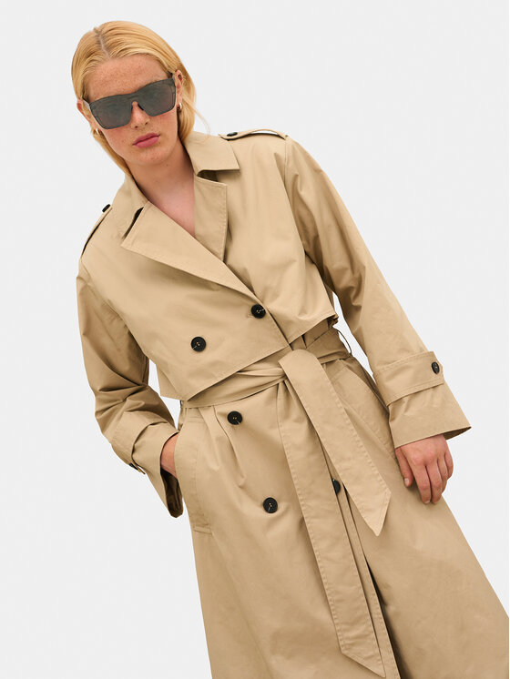 Karen by Simonsen Karen by Simonsen Trench Mari 10104755 Bej Regular Fit
