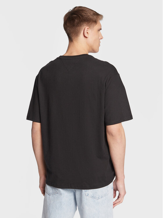 Tommy Jeans Tommy Jeans Тишърт Skater Archive Logo DM0DM15665 Черен Oversize