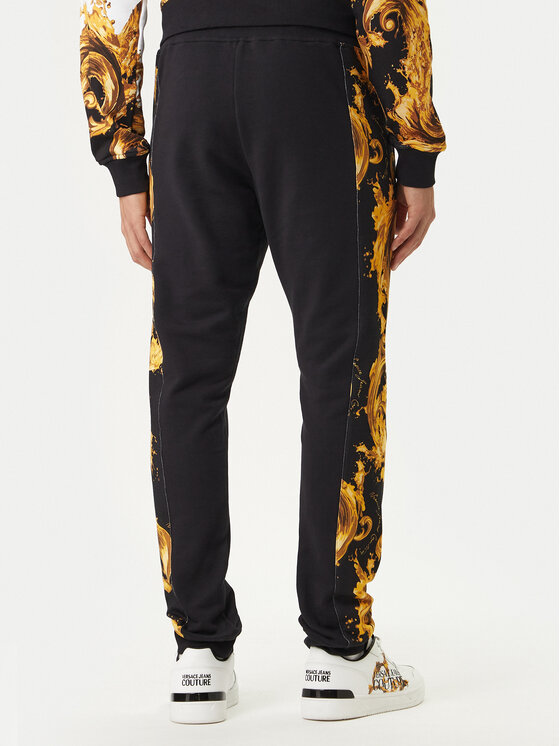 Versace Jeans Couture Versace Jeans Couture Teplákové nohavice 80GAA3C0 FS196 Čierna Regular Fit