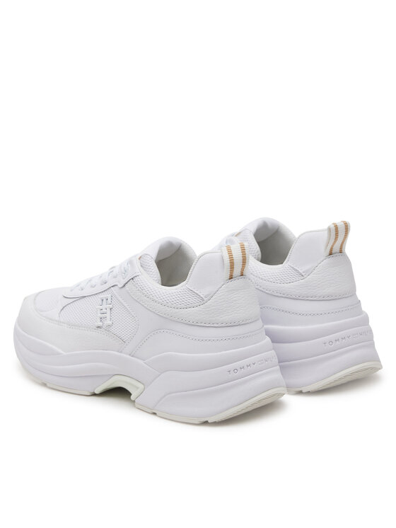 Tommy Hilfiger Tommy Hilfiger Laisvalaikio batai Th Chunky Runner FW0FW08474 Balta