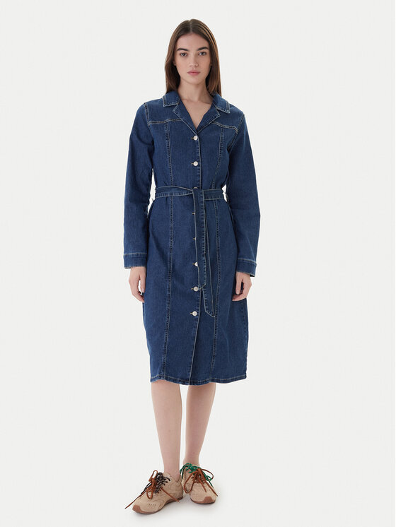 Vero Moda Vero Moda Džínové šaty Telly 10338086 Modrá Regular Fit