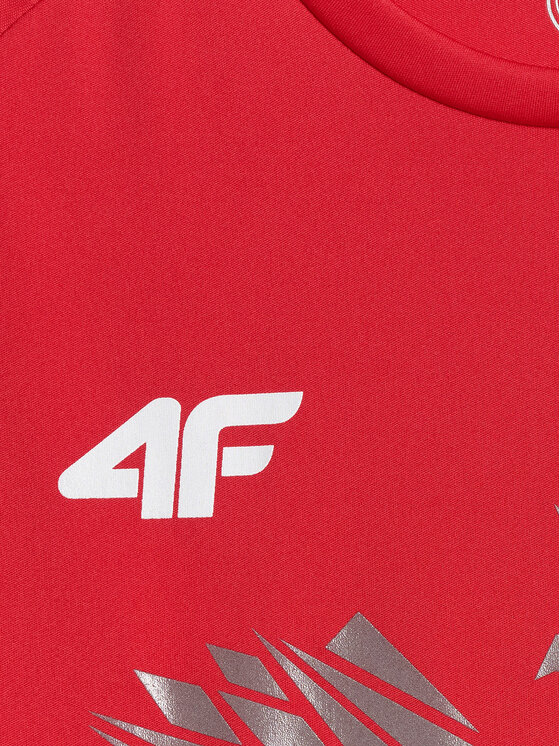 4F 4F T-Shirt TEAMWEAR Czerwony Regular Fit