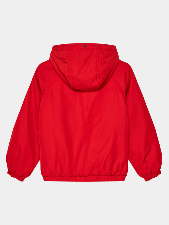 Tommy Hilfiger Tommy Hilfiger Kurtka przejściowa Heritage Logo Windbreaker KB0KB08880 Czerwony Regular Fit