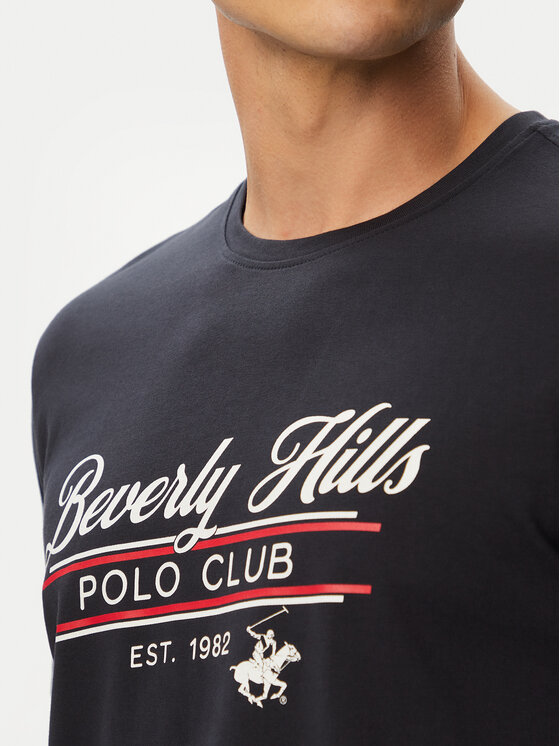 Beverly Hills Polo Club Beverly Hills Polo Club T-Shirt P-SS26M-TS1302 Tmavomodrá Regular Fit