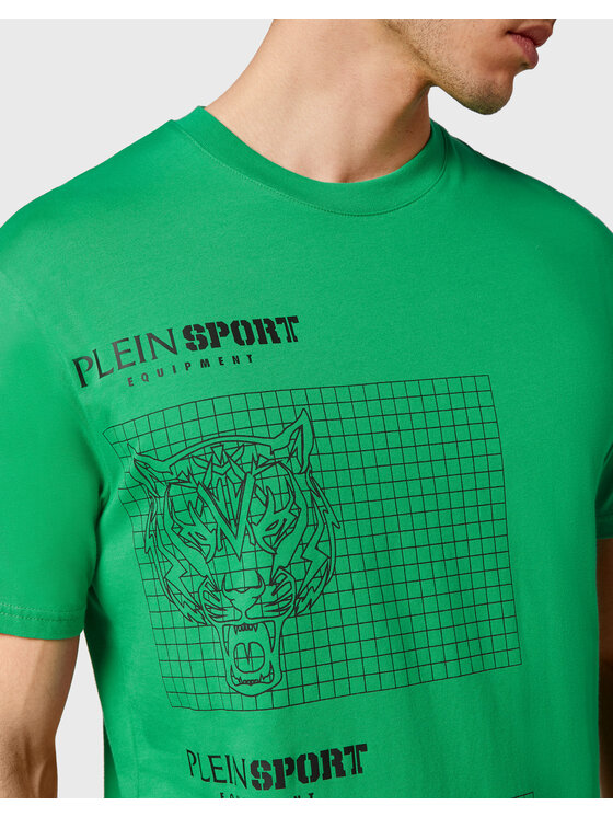 Plein Sport Plein Sport T-shirt 5021 Verde Regular Fit