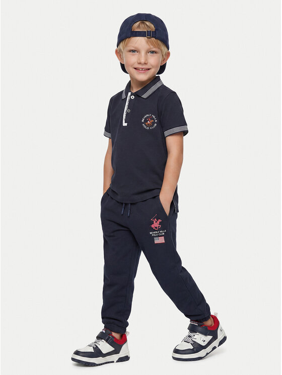 Beverly Hills Polo Club Beverly Hills Polo Club Polo P-SS26B-P424108 Σκούρο μπλε Regular Fit