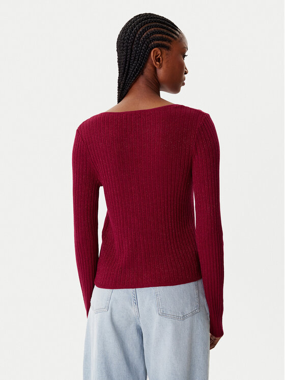 Morgan Morgan Kardiganas 252-MIZOR Raudona Slim Fit