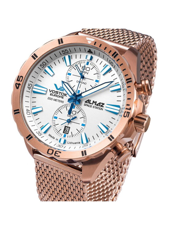 Vostok Europe Vostok Europe Zegarek 6S11-320B676B Różowe złoto