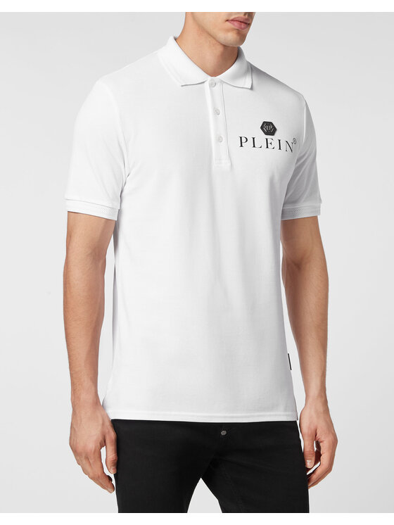 PHILIPP PLEIN PHILIPP PLEIN Polo 647 Bianco Slim Fit