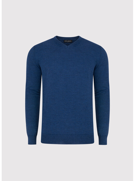 Pako Lorente Pako Lorente Sweter P25WP-2X-018 Granatowy Classic Fit