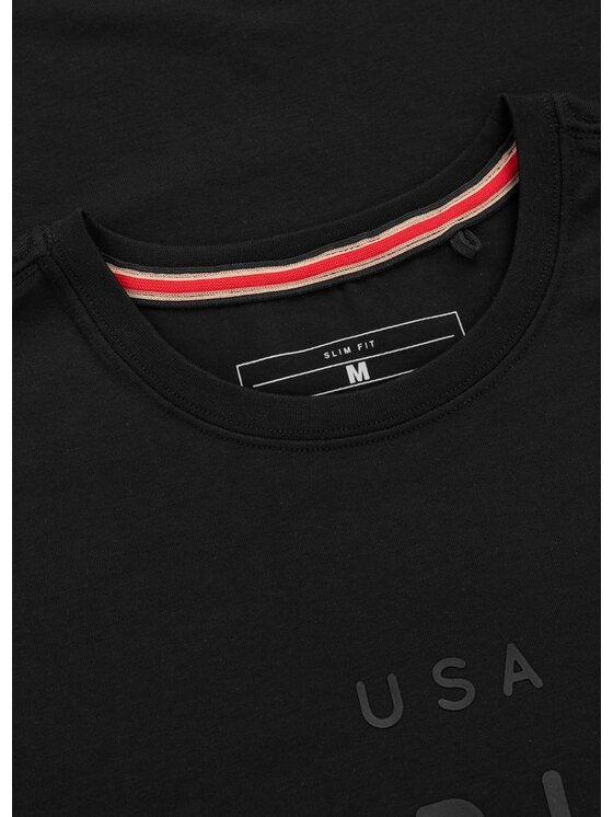 PITBULL PITBULL T-Shirt USA CAL Czarny Regular Fit