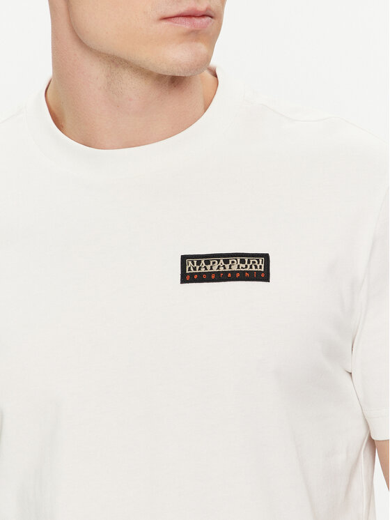Napapijri Napapijri T-krekls Iaato NP0A4HFZ Écru Regular Fit