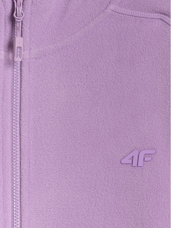 4F 4F Bluza BASIC+ Fioletowy jasny Slim Fit