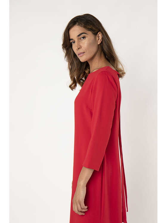 QUIOSQUE QUIOSQUE Sukienka codzienna OTHER DRESS WOVEN Czerwony Regular Fit