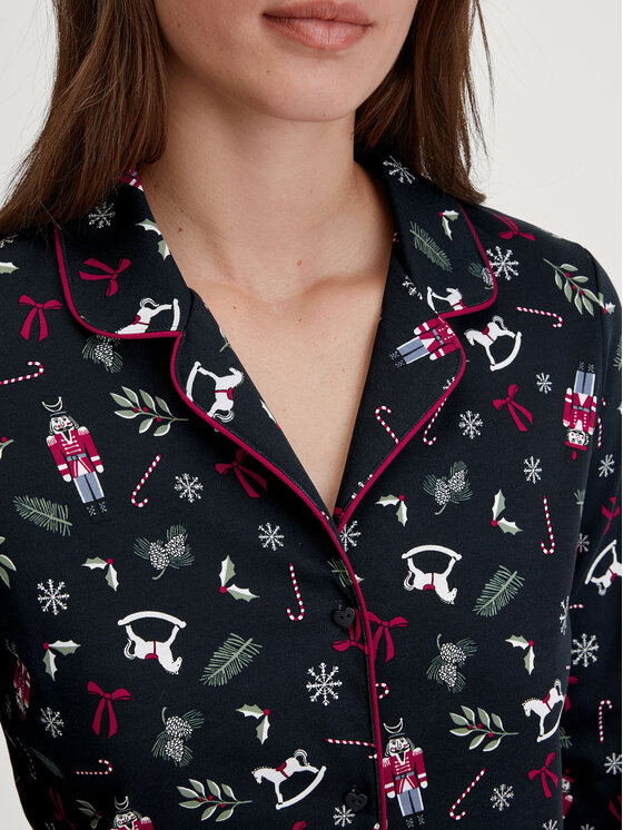 Calida Calida Pigiama 41695 Blu scuro Regular Fit