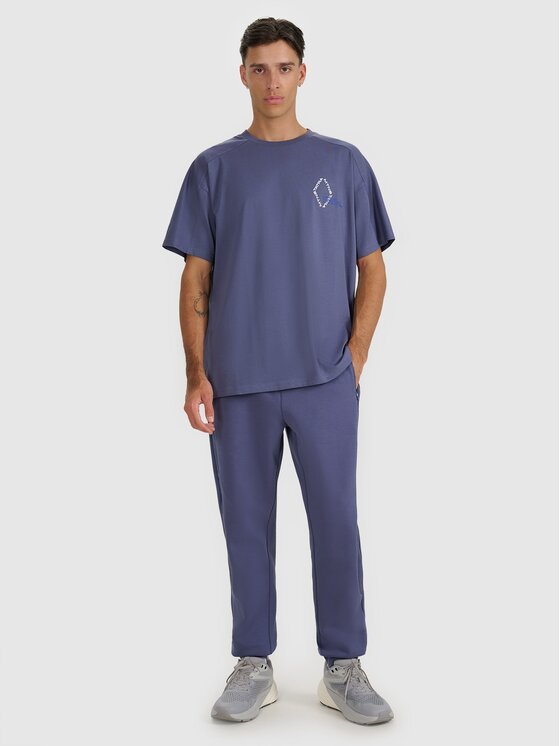 4F 4F T-shirt 4FWAW25TTSHM2401-32S Blu Oversize