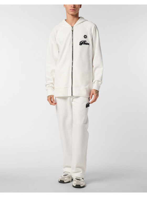 PHILIPP PLEIN PHILIPP PLEIN Bluza 26939 Biały Athletic Fit
