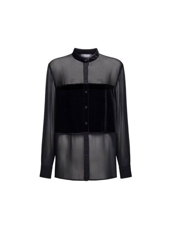 Elena Mirò Elena Mirò Camicia 5151P000209N033 Nero Over Fit
