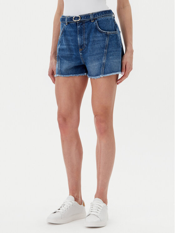 TWINSET TWINSET Džínové šortky 251TP2575 Modrá Regular Fit
