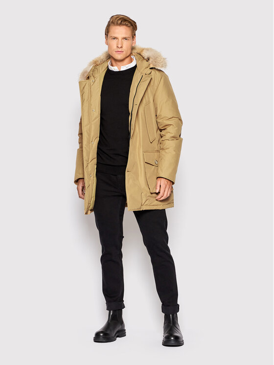 Woolrich Woolrich Pernata jakna Arctic CFWOOU0482MRUT0001 Bež Regular Fit