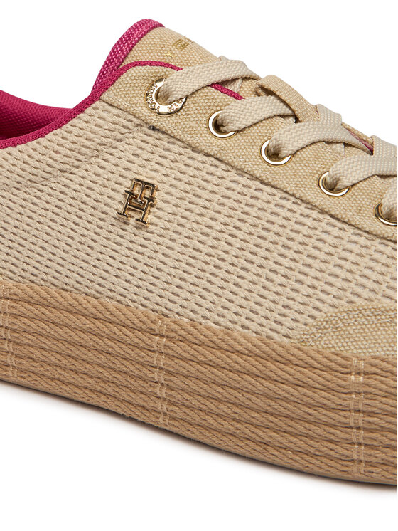 Tommy Hilfiger Tommy Hilfiger Εσπαντρίγιες Th Foxing Platform Rope FW0FW09173 Μπεζ