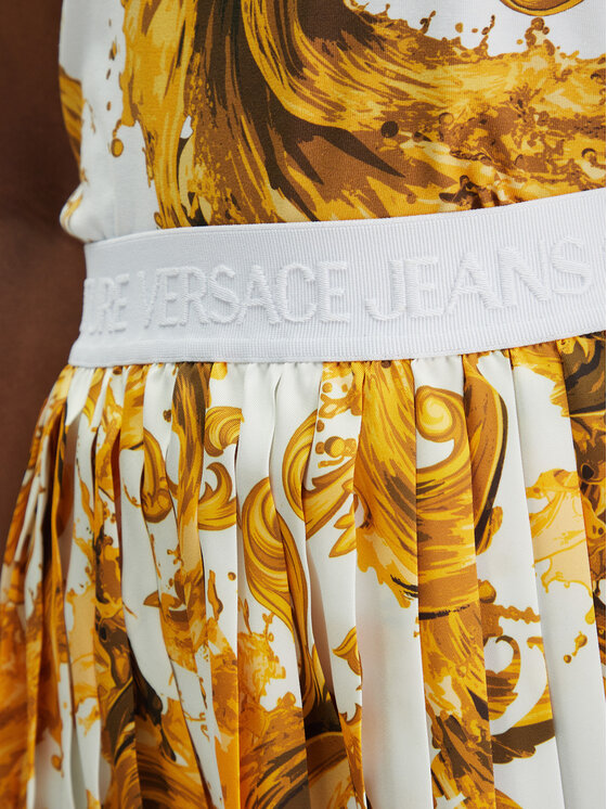 Versace Jeans Couture Versace Jeans Couture Mini sukně 80HAE820 NS834 Bílá Regular Fit