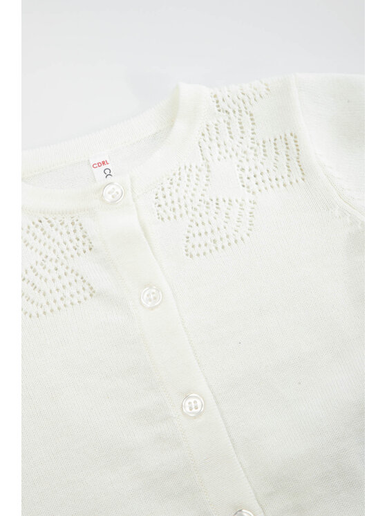 Coccodrillo Coccodrillo Sweter WC3172201EBG-001 Écru Regular Fit