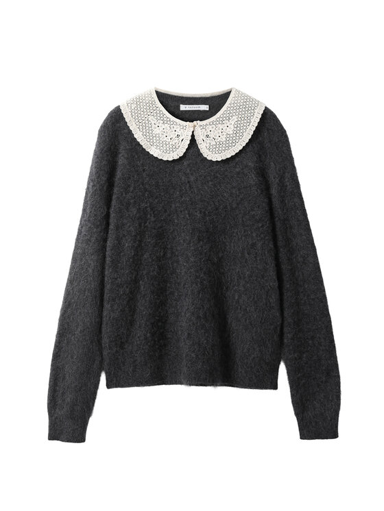 TATUUM TATUUM Sweter KOMPRA Szary Fitted Fit
