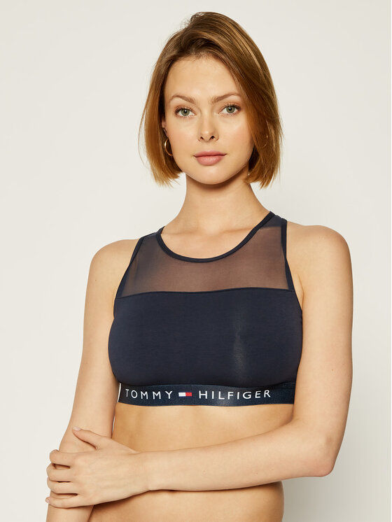 Tommy Hilfiger Podprsenkový top UW0UW00012 Tmavomodrá