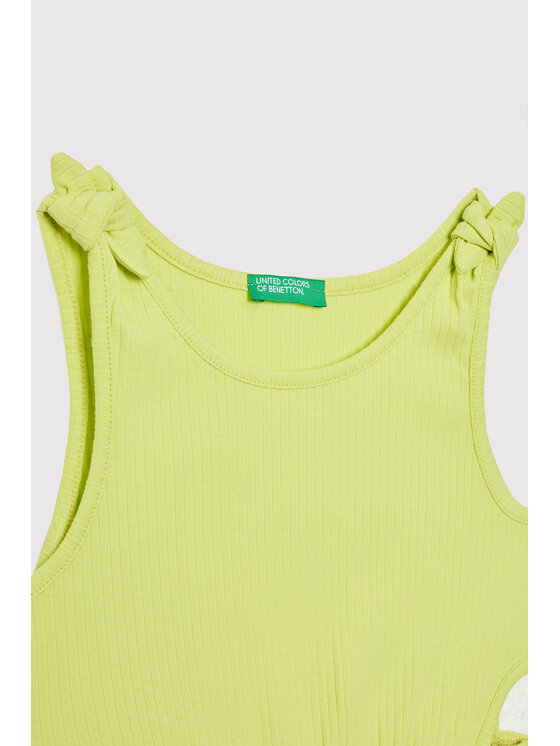 United Colors Of Benetton United Colors Of Benetton Sukienka letnia 3HCGCV005 Żółty Regular Fit