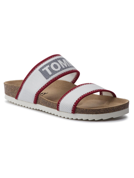 Tommy Jeans Tommy Jeans Mules / sandales de bain Technical Mesh Flat Sandal EN0EN00592 Blanc