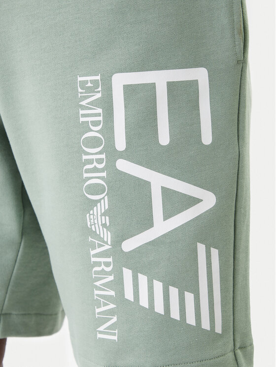 EA7 Emporio Armani EA7 Emporio Armani Pantaloni scurți sport 7M001414 AF22266 U7243 Verde Regular Fit