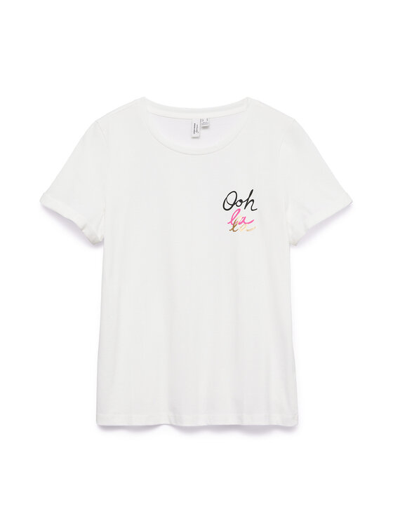 Vero Moda Vero Moda T-shirt Ikami 10340181 Bianco Regular Fit