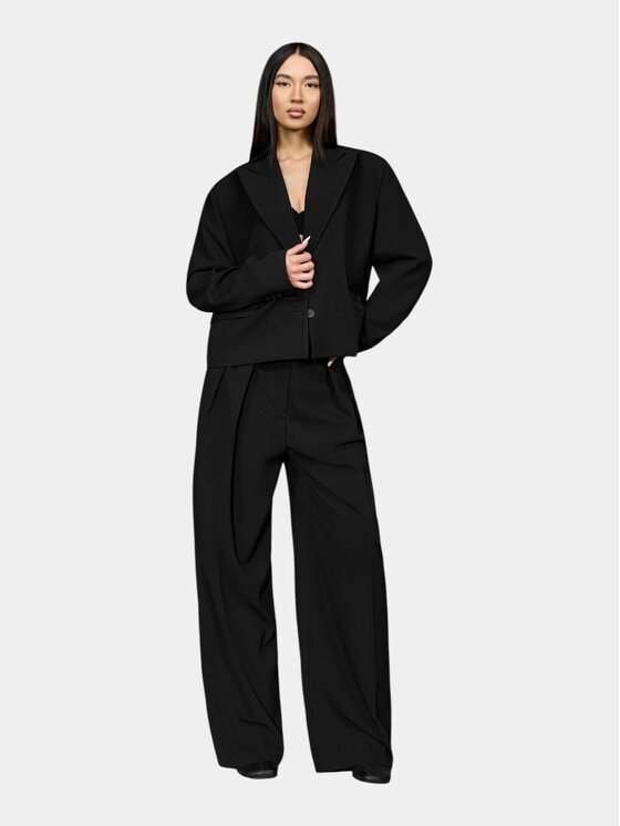MADE BY SOCIETY MADE BY SOCIETY Kurtka anorak FRACTAL Jacket - G27187 Czarny Basic Fit