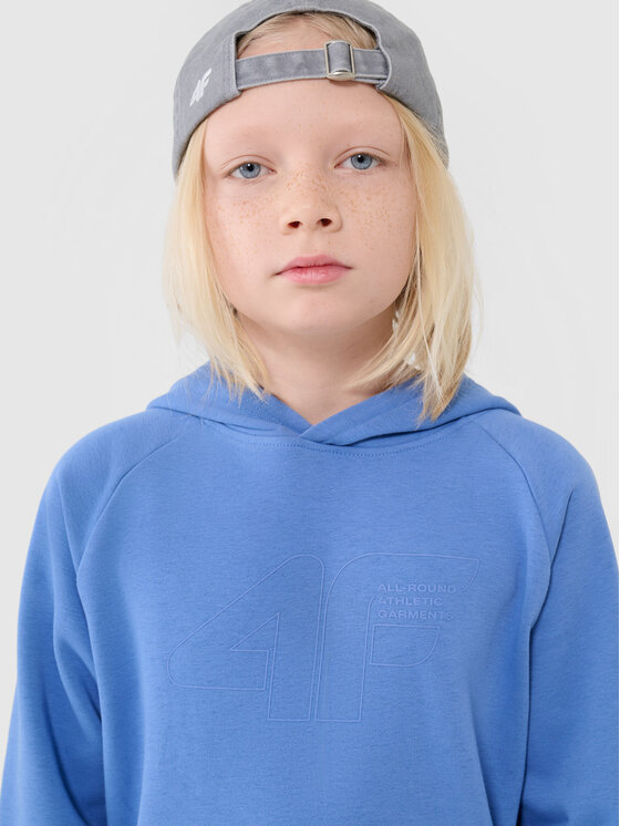 4F 4F Bluza BASIC+ Niebieski jasny Oversize