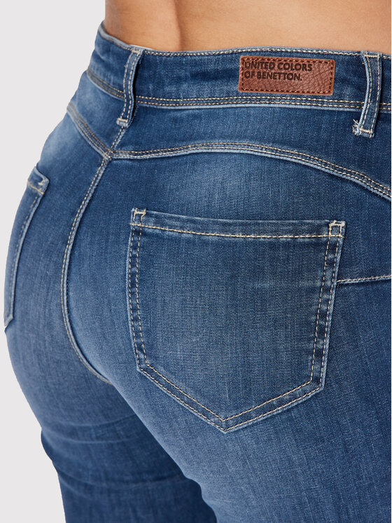 United Colors Of Benetton United Colors Of Benetton Jeans hlače 4NF1574K5 Mornarsko modra Skinny Fit